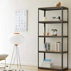 5-Tier Storage Rack, Garage Heavy Duty Metal Storage Shelving, Adjustable 5 Tier Storage Shelves for Kitchen, Basement, Garage 23.6x15.7x47.2in