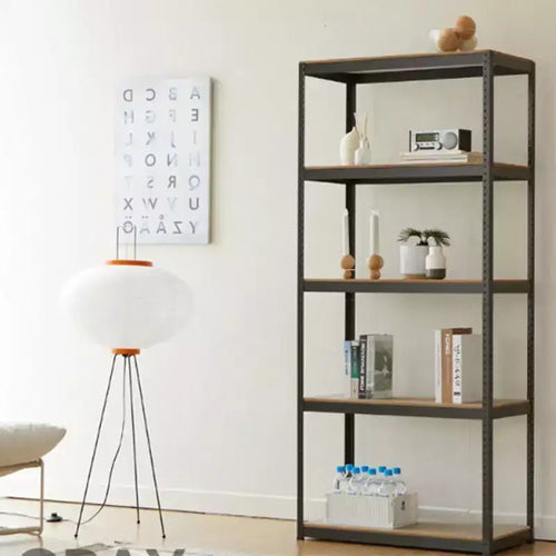 5-Tier Storage Rack, Garage Heavy Duty Metal Storage Shelving, Adjustable 5 Tier Storage Shelves for Kitchen, Basement, Garage 23.6x15.7x47.2in