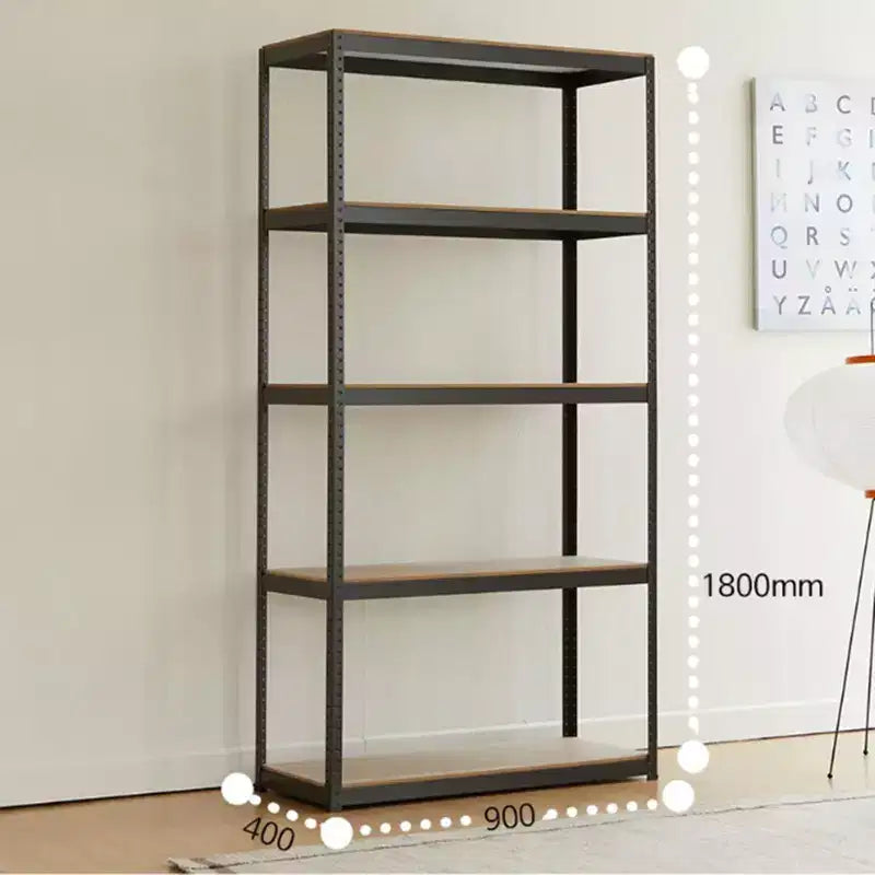 5-Tier Storage Rack, Garage Heavy Duty Metal Storage Shelving, Adjustable 5 Tier Storage Shelves for Kitchen, Basement, Garage 23.6x15.7x47.2in