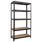 5-Tier Storage Rack, Garage Heavy Duty Metal Storage Shelving, Adjustable 5 Tier Storage Shelves for Kitchen, Basement, Garage 23.6x15.7x47.2in