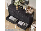 6 Drawer Dresser for Bedroom, Chest of Drawers, Farmhouse Modern Wooden Dresser, Storage Organizer