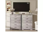 6 Drawer Dresser for Bedroom, Chest of Drawers, Farmhouse Modern Wooden Dresser, Storage Organizer