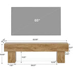 63 TV Stand Entertainment Center, Low TV Console for Living Room, Long Media Console Television Stands for 55/60/65 Inches TV