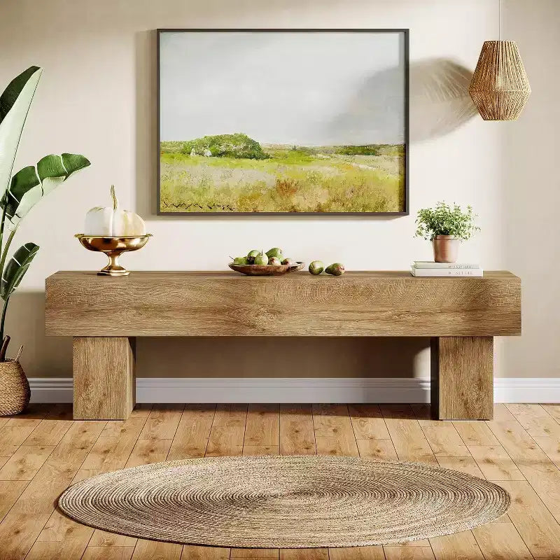63 TV Stand Entertainment Center, Low TV Console for Living Room, Long Media Console Television Stands for 55/60/65 Inches TV