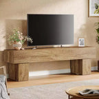 63 TV Stand Entertainment Center, Low TV Console for Living Room, Long Media Console Television Stands for 55/60/65 Inches TV