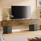 63 TV Stand Entertainment Center, Low TV Console for Living Room, Long Media Console Television Stands for 55/60/65 Inches TV
