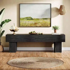 63 TV Stand Entertainment Center, Low TV Console for Living Room, Long Media Console Television Stands for 55/60/65 Inches TV