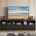 70 inch TV Stand for 80 TVs, Mid Century Modern Entertainment Center with Storage Drawer & Open Shelves
