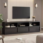 70 inch TV Stand for 80 TVs, Mid Century Modern Entertainment Center with Storage Drawer & Open Shelves