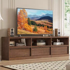 70 inch TV Stand for 80 TVs, Mid Century Modern Entertainment Center with Storage Drawer & Open Shelves