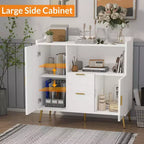 40" Buffet Sideboard Cabinet with Storage, 2 Drawers & 2 Doors, Coffee Bar Kitchen Storage Cabinet for Dining Room, Entryway