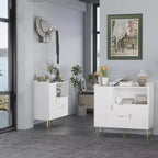 40" Buffet Sideboard Cabinet with Storage, 2 Drawers & 2 Doors, Coffee Bar Kitchen Storage Cabinet for Dining Room, Entryway