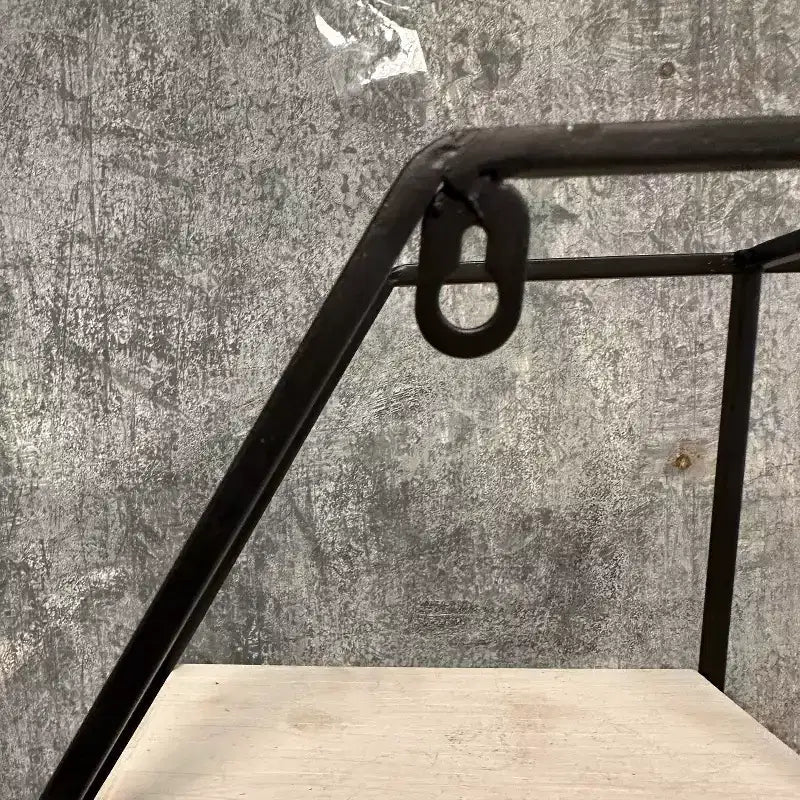 Wall Mounted Shelf, Iron and Wood 3 Layer Storage Rack, Rustic Industrial Style, Medium, 17.5x15.4