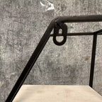 Wall Mounted Shelf, Iron and Wood 3 Layer Storage Rack, Rustic Industrial Style, Medium, 17.5x15.4