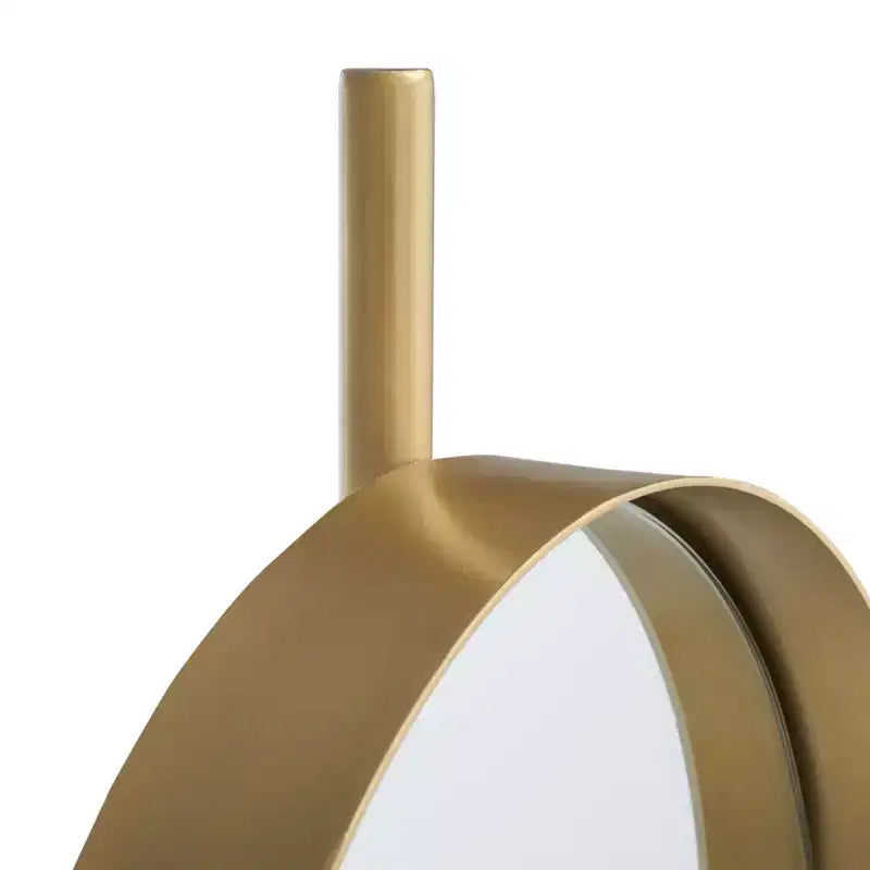 Oval Wall Mirror 12 x 43 - Brass