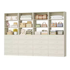 Besiost Closet Organizer System with Wood Drawers and Shelves