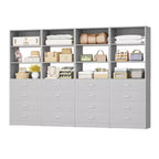 Besiost Closet Organizer System with Wood Drawers and Shelves