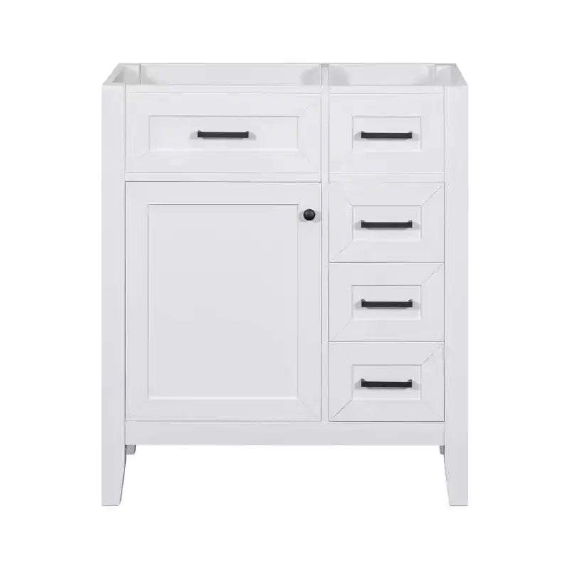 Bathroom Vanity without Sink, Cabinet Base with MDF Drawers — Green