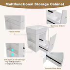 MAYEERTY 20 Bathroom Vanity Ceramic Sink MDF Storage Drawer Side Shelf Golden Handle Small Bathroom
