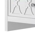 Galano 2-Drawer Nightstand with Open Shelf in White 22.8 W  15.7 D  26.8 H