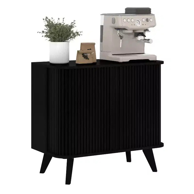 Galano Fluted Door Sideboard Cabinet 27.6 W x 15.6 D x 27.8 H
