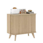 Galano Fluted Door Sideboard Cabinet 27.6 W x 15.6 D x 27.8 H