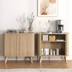 Galano Fluted Door Sideboard Cabinet 27.6 W x 15.6 D x 27.8 H