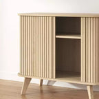 Galano Fluted Door Sideboard Cabinet 27.6 W x 15.6 D x 27.8 H