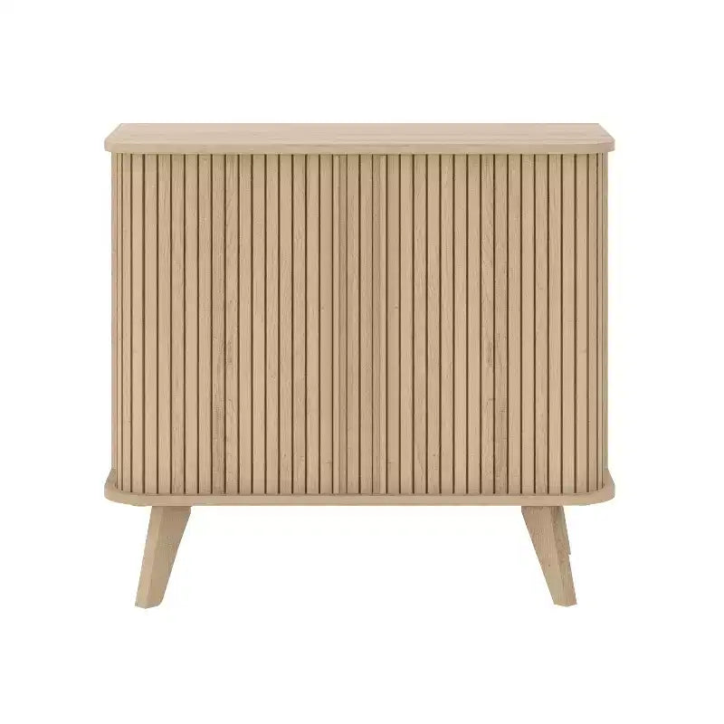 Galano Fluted Door Sideboard Cabinet 27.6 W x 15.6 D x 27.8 H