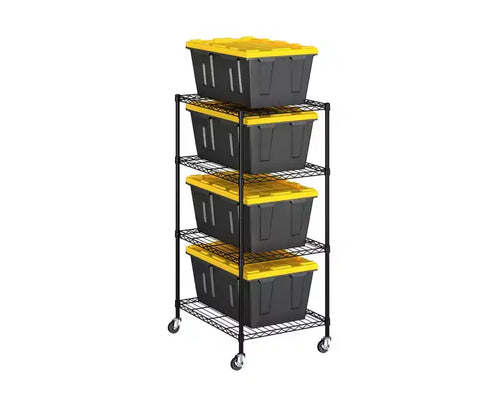 Seville Classics Storage Tote Bin Shelving Rack