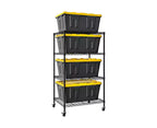 Seville Classics Storage Tote Bin Shelving Rack