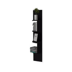 Homy Casa Modern 4-Tier Wall Mounted Corner Shelf, Space-Saving Display Storage