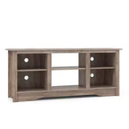 Costway 58 TV Stand Entertainment Center w/ 3-Adjustable Shelves for 65 TV Grey