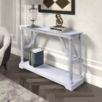 Galano Wood Console Table with Lower Shelf 45.9 W x 11.8 D x 29.9 H