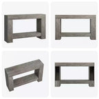 2-Tier Long Console Table Sofa Table, Farmhouse Entryway Accent Table Behind Couch for Entrance, Hallway, Living Room