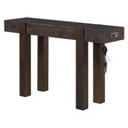 Console Table with Storage Drawer, Wood Veneer Sofa Table, Narrow Entryway Table for Living Room or Home Office