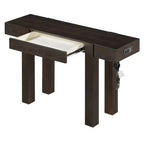 Console Table with Storage Drawer, Wood Veneer Sofa Table, Narrow Entryway Table for Living Room or Home Office