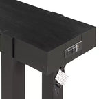 Console Table with Storage Drawer, Wood Veneer Sofa Table, Narrow Entryway Table for Living Room or Home Office