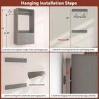 Freestanding Closet System with 8 Hanging Rods, Drawers & 10 Shelves