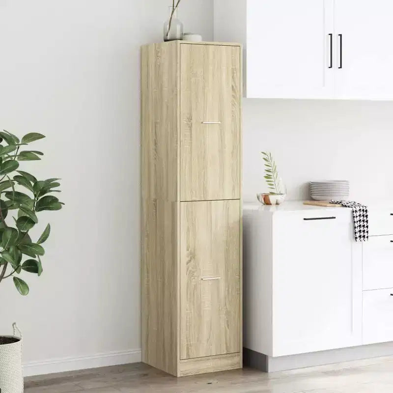 Apothecary Cabinet Sonoma Oak Engineered Wood Tall