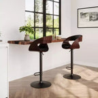 Monaghan Bentwood Adjustable Barstool Black - WyndenHall
