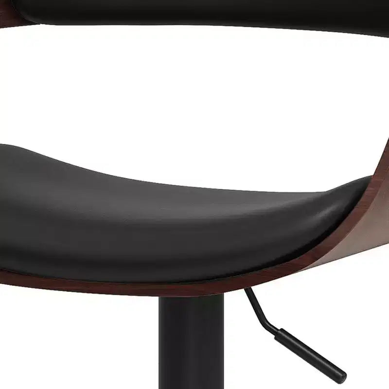 Monaghan Bentwood Adjustable Barstool Black - WyndenHall