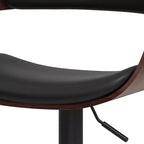 Monaghan Bentwood Adjustable Barstool Black - WyndenHall
