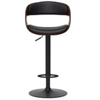 Monaghan Bentwood Adjustable Barstool Black - WyndenHall
