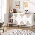 59" Modern Storage Cabinet White