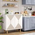 59" Modern Storage Cabinet White