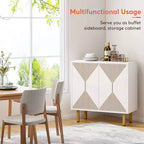 59" Modern Storage Cabinet White