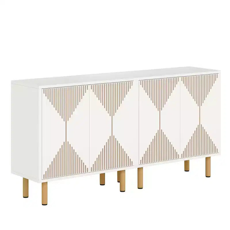 59" Modern Storage Cabinet White