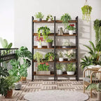 70.86" 5 Tier Bookshelf Rustic Brown