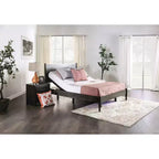 King Harmony Adjustable Bed Frame with Battery Back Up - Furniture of America: USB Ports, Polyester, Steel Frame